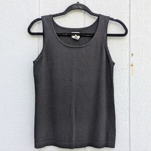 Chico's Knit Tank Top Black Small 4‎